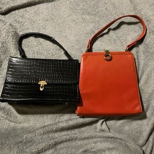 Vintage Red and Black Mini Bags with Luxurious‎ Design